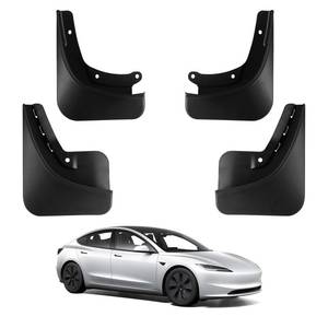 lot 186190 image: BASENOR 2024 Upgraded Tesla Model 3 Highland Mud Flaps Splash Guards Fenders No Drilling No Tape Mudflaps All Weather Protector Mudguards for Tesla Model 3 2024 Exterior Accessories (Set of 4)