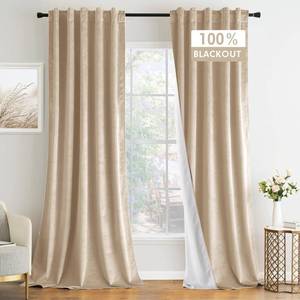 lot 186197 image: MIULEE 100% Blackout Velvet Curtains 84 Inches Long 2 Panels, Olive Green Black Out Window Drapes for Bedroom Living Room Back Tab & Rod Pocket, Thermal Insulated Noise Reducing Curtains