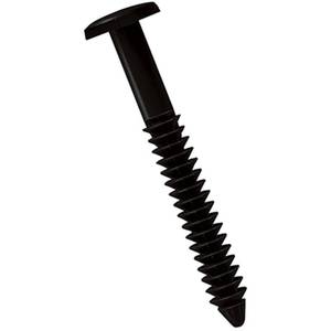 lot 186216 image: Ekena Millwork LVSL0012BL Shutter Lok, Black, 12 Count