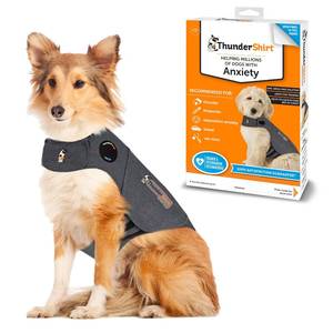 lot 186222 image: ThunderShirt for Dogs, Large, Heather Gray Classic - Dog Anxiety Relief Calming Vest