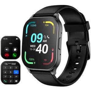 lot 186225 image: anyloop Smart Watch for Men Women, 1.96 AMOLED Display, Fitness Watch(AnswerMake Call) with Heart Rate Sleep SpO2 Monitor,IP68 Waterproof Activity Trackers and Smartwatches for iOS and Android