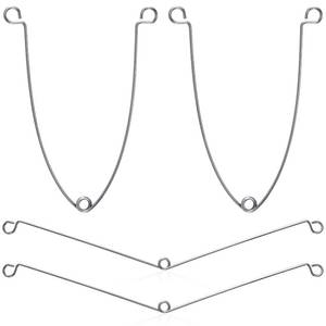lot 186236 image: OIIKI 4 Pcs Recessed Lighting Springs Clips, Torsion Spring Clips Metal, Recessed Light Covers Trims for Recessed Lighting Accessories