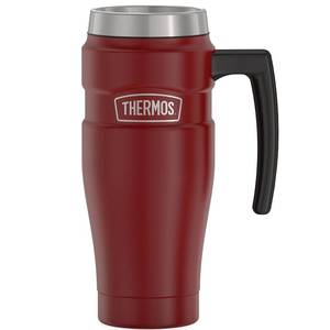 lot 186246 image: THERMOS Stainless King Vacuum-Insulated Travel Mug, 16 Ounce, Rustic Red