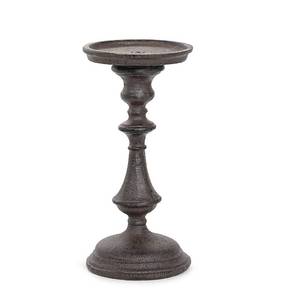 lot 186256 image: Sungmor Rustic Cast Iron Pillar Candle Holder, 7.8 Tall Vintage Candlestick Holders, Table Centerpiece Metal Candle Holder, Farmhouse Candle Stand for Fireplace Shelf Home Decor