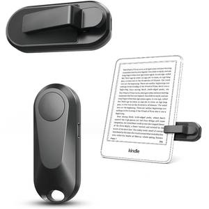 lot 186258 image: DATAFY Remote Control Page Turner for Kindle Paperwhite Oasis Kobo eReaders, Camera Camcorder Remote Controls, Page Turner Clicker for ipad Tablets Reading Novels with Wrist Strap Storage Bag
