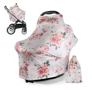 lot 186272 image: DSYJ Nursing Covers for Breastfeeding Poncho Cover, Soft & Breathable Fabric, 360 Full Privacy Universal Fit Multi Use 8-in-1 for Baby Car Seat Cocoon Feeding Canopy White