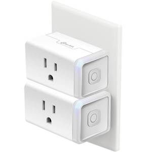 lot 186288 image: Kasa Smart Plug HS103P2, Smart Home Wi-Fi Outlet Works with Alexa, Echo, Google Home & IFTTT, No Hub Required, Remote Control,15 Amp,UL Certified, (Pack of 2) White