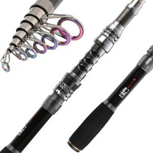 lot 186318 image: Sougayilang Telescopic Fishing Rod Carbon Fiber Travel Portable Spinning Fishing Pole for Boat Saltwater and Freshwater Fishing-2.1M6.89FT