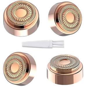 lot 186325 image: Replacement Heads for Flawless Generation 2, Facial Hair Removal Replacement Heads for Women, Compatible with Finishing Flawless Facial Hair Remover, Double Halo Replacement Heads Gen 2(4 Count)