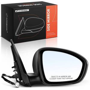 lot 186326 image: A-Premium Passenger Side Power Door Mirror Compatible with Nissan Models - Sentra S 2020 2021 2022 - Non-Heated Manual Folding Black Outside Rear View Mirror - Replace# 963016LB0A, 963736LB0H