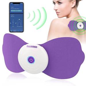 lot 186368 image: MASTOGO Wireless TENS & EMS Unit Back Pain Relief Massager - APP Controlled Bluetooth EMS Muscle Stimulator Machine for Back Shoulder Leg Neck Pain Relief