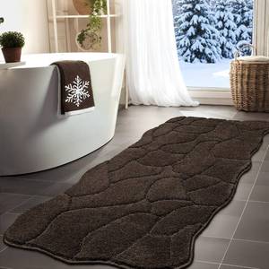 lot 186376 image: Large Bathroom Rugs Runner, 24x59 Extra Soft Absorbent Shaggy Long Bath Mats, Non-Slip Machine Washable Modern Bath Carpet Runner for Bathroom Laundry Room Kitchen (Latte)