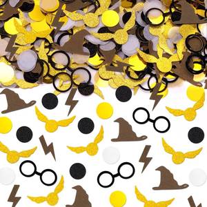 lot 186399 image: DIYDEC Wizard Table Confetti Glitter Wizard Party Confetti Decoration Wizard Baby Shower Birthday Confetti Bulk for Wizard Themed Party Supplies Favors Decor
