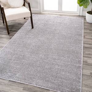 lot 100555 image: JONATHAN Y SEU100A-5 Haze Solid Low-Pile Indoor Area-Rug Casual Contemporary Solid Traditional Easy-Cleaning Bedroom Kitchen Living Room Non Shedding, 5 ft x 8 ft, Grey