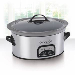 lot 310383 image: Crock-Pot� - 6qt Slow Cooker - Stainless Steel