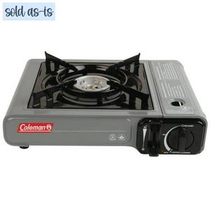 lot 210365 image: Coleman Tabletop Portable Butane Gas Camping Stove 1 Burner Gray