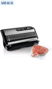 lot 320282 image: Retails $200 FoodSaver Vacuum Sealer Machine and Express Vacuum Seal Bag Maker with Sealer Bags and Roll and Hendheld Vacuum Sealer for Airtight Food Storage and Sous Vide, Black
