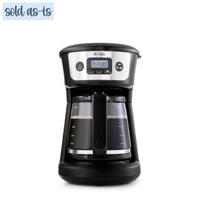 lot 410314 image: Mr. Coffee 12-Cup Programmable Coffee Maker - BlackStainless Steel