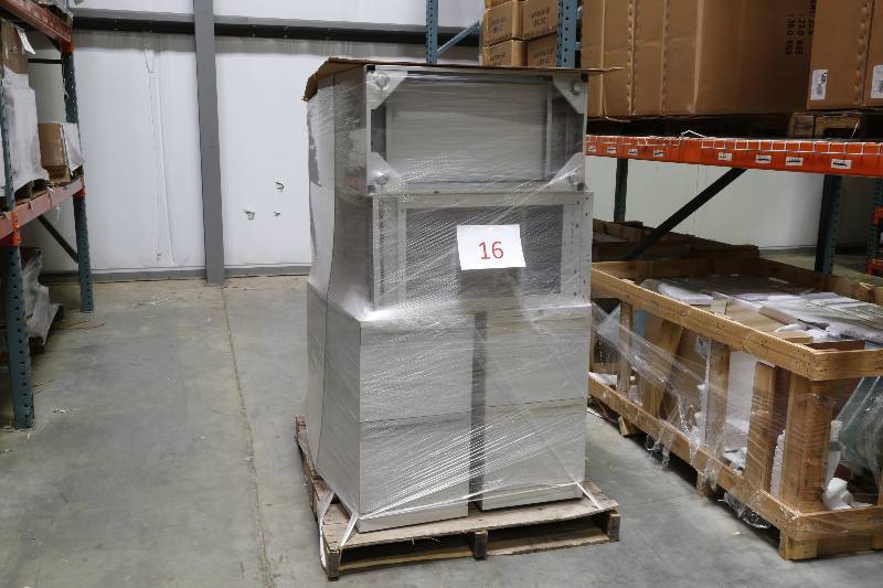 lot 2005 image: 6 Pallets of File Cabinets and desks