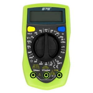 lot 24531 image: Performance Tool W2969 Compact Digital Multimeters Electronic Amp Volt Ohm Voltage Meter Multimeter with Diode (UNTESTED)
