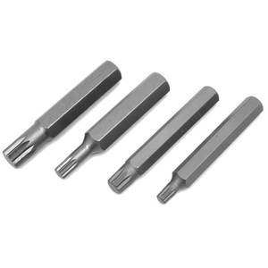 lot 24597 image: Performance Tool W1395 Heat Treated Alloy Steel 12-Inch Hex Drive Shaft Metric Socket Set, Sizes 6mm, 10mm & 12mm (missing 8mm bit)