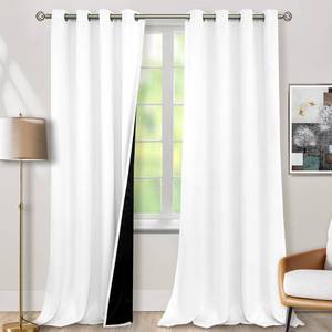 lot 9716 image: BGment White Blackout Curtains 95 Inches Long 2 Panels Set for Living Room, Thermal Insulated 95 Length Curtains & Drapes, Grommet 100% Black Out Soundproof Curtains for Bedroom Window, Each 52 Wide