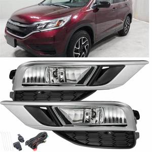 lot 9728 image: Silscvtt 2Pcs Fog Lights Assembly Replacement for 2015 2016 Honda CR-V CRV Clear Lens with Front Bumper Bezel Wires Switch Bulbs Kit LeftRight Side (Passenger & Driver Side)