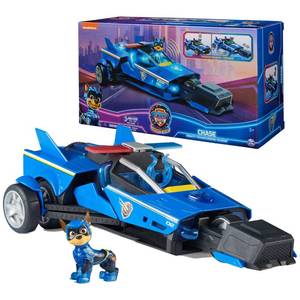 lot 9752 image: Paw Patrol The Mighty Movie, Chases Mighty Transforming Cruiser with Mighty Pups Action Figure, Lights and Sounds, Kids Toys for Boys &amp Girls 3