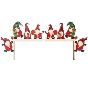 lot 9759 image: VILLCASE 2pcs Christmas Door Corner Frame Decoration Cute Gnome Door Sitter Wood Frame Ornament Front Door Corner Sign for Mirror Cabinet Chair Drawer Furniture