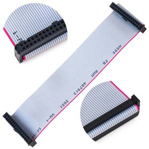 lot 9770 image: Keszoox 2.54mm IDC Flat Ribbon Cable with FC 681014162026303440P Dual Row IDC IDE Connector Socket, FC 30-Pin Female to Female IDE Extension Cable 30cm 3PCS (FF30-30cm-3Pcs)