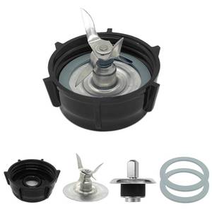 lot 9777 image: for Oster Blender Replacement Parts Blender Ice Crusher Blade with Jar Base Cap,Coupling Stud Slinger Pin and 2 Rubber O Ring Sealing Ring Gasket,Compatible with Aspas Para Licuadora Oster Osterizer