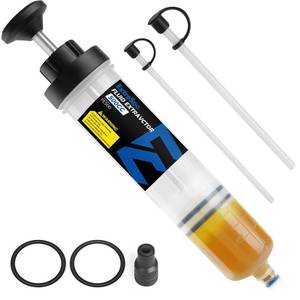 lot 9797 image: ExtreSpo 500CC Fluid Extractor, Fluid Syringe Pump, Oil Extractor for Cars Ships Engines Lawn Mowers Fluid Extraction and Filling, with 2 Transparent Hose