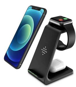 lot 9832 image: Wireless Charger Stand Dock 3 in 1 Fast Qi Wireless Charging Station for Multiple Devices Apple Watch Ultra876SE5432,Airpods Pro,iPhone 161515 Pro14131211Pixel 76 Phone,Women Men Gift