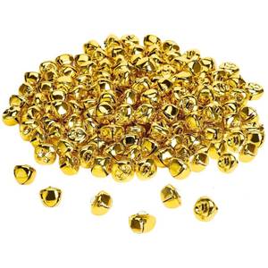 lot 9877 image: Jingle Bells, 1 Inch Craft Bells Bulk DIY Bells for Christmas Festival Decoration Home Decoration, 20pcs, Gold