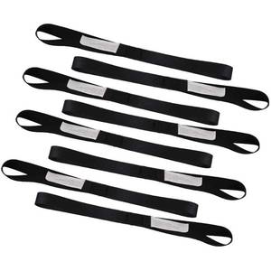 lot 9910 image: XSTRAP STANDARD Soft Loop Tie-Down Straps 8PK 1-116 x 18 inches - 3600LB Breaking Strength, Loops for Securing Trailering of Bikes, ATV, UTV, Motorcycles, Scooters, Dirt Bikes, Lawn Equipment, Orange