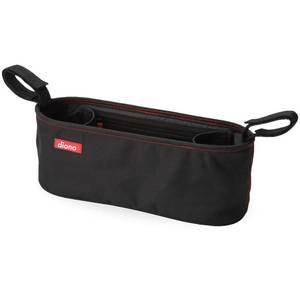 lot 9916 image: Diono Buggy Buddy Universal Stroller Organizer with Cup Holders, Secure Attachment, Zippered Pockets, Safe & Secure, Black