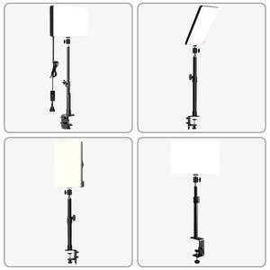 lot 9939 image: LED Desk Bi-Color Video Light Key Light Studio Streaming Lights Panel Light