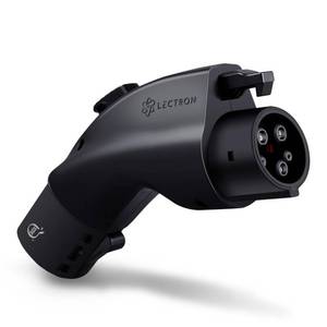 lot 9943 image: Lectron Only for J1772 EVs Tesla to J1772 Charging Adapter, Max 48 Amp & 250V - Compatible with Tesla High Powered Connectors, Destination Chargers, and Mobile Connectors (Black) - Retail $125.68