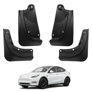 lot 9978 image: BASENOR 2025 Upgraded Tesla Model Y Mud Flaps Splash Guards Vehicle Sediment Protection No Drilling No Tape Mudflaps Tire Protector Mudflaps All Weather Tesla Exterior Accessories (Set of 4)