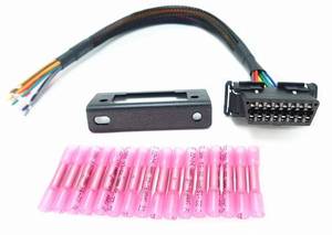 lot 2037 image: MITOB OBD2 J1962 Female to Open Pigtail Cable Bracket OBDii Port Replacement Cable 1ft30cm