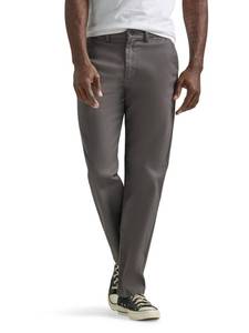 lot 2059 image: Lee Mens Flat Front Relaxed Straight Pant, Charcoal 38x29