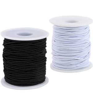 lot 2066 image: Stretchy Bracelet String, 2 Rolls 1.5 mm Elastic String Cord for Bracelets,Jewelry Making, Necklaces, Beading and Crafts (Black&White)