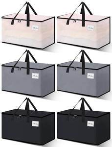 lot 2100 image: NATURELUX Heavy Duty Moving Bags - Extra Large Packing Bags and Storage Totes, Collapsible and Foldable Option for Moving and Storage, Multicolored, 93 L - MultiPack