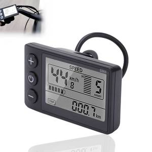 lot 2102 image: S866 Electric Bicycle LCD Display Meter, 24V 36V 48V E-Bike Display Meter Control Panel with Waterproof Plug UART Communication Protocol