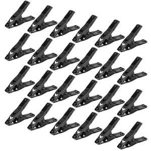 lot 2111 image: Clips for Hanging Backdrop Spring Clamps - 24-Piece 2.5 inch Metal Clips, Mini Spring Clamps for Woodworking, Backdrop Stand, Pool Cover, Crafts, 1-inch Jaw Opening