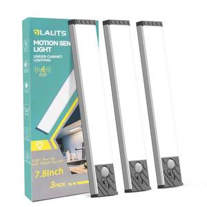lot 2115 image: Under Cabinet Lighting, Motion Sensor Light Indoor, Rechargeable Closet Lights Battery Operated��Dimmable Under Cabinet Lights, Magnetic LED Lights for Bedroom, Under Counter Lights for Kitchen, 7.8