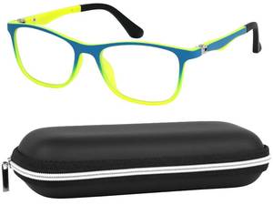 lot 2119 image: Yogo Vision Kids Blue Light Blocking Glasses Computer Eyeglasses Boys Girls Square Frames Anti Strain Reduce Glare (1 Pack)