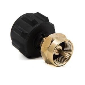 lot 2133 image: GasOne 50180 Refill Adapter for 1lb Propane Tanks & Fits 20lb Tanks, Black