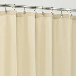 lot 2135 image: ALYVIA SPRING Stall Fabric Shower Curtain Liner Waterproof - Soft & Lightweight Small Shower Curtain with Magnets for Narrow Stall Size, Machine Washable - 36x72, Cream