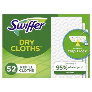 lot 2138 image: Swiffer Sweep  Mop, Dry Pads Refill, Floor Cleaner for Dirt, Dust, Hair, Cleaning Cloths for Mopping Home, Bathroom, Kitchen, Dust Mop, Floor Duster, Unscented, Bulkct